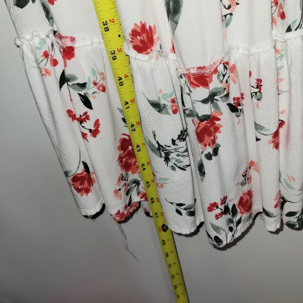 Torrid Midi Challis Floral Dress 0 0X - Picture 11 of 13